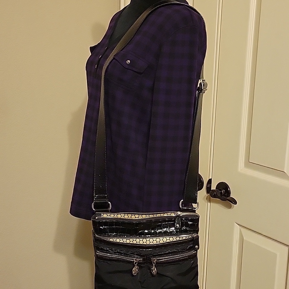 Brighton Black Crossbody Bag - Picture 2 of 14